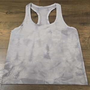 Lululemon‎ Swiftly Tech Racerback 2.0- Wash Marble Dye Rhino Grey Size 8